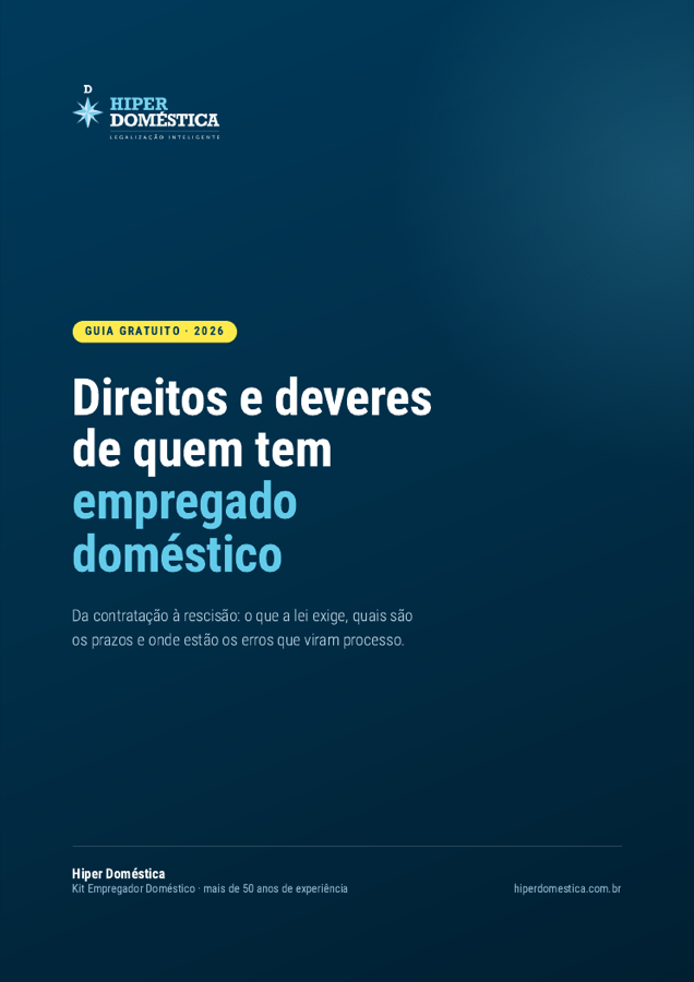 Capa do Manual do Empregador Doméstico